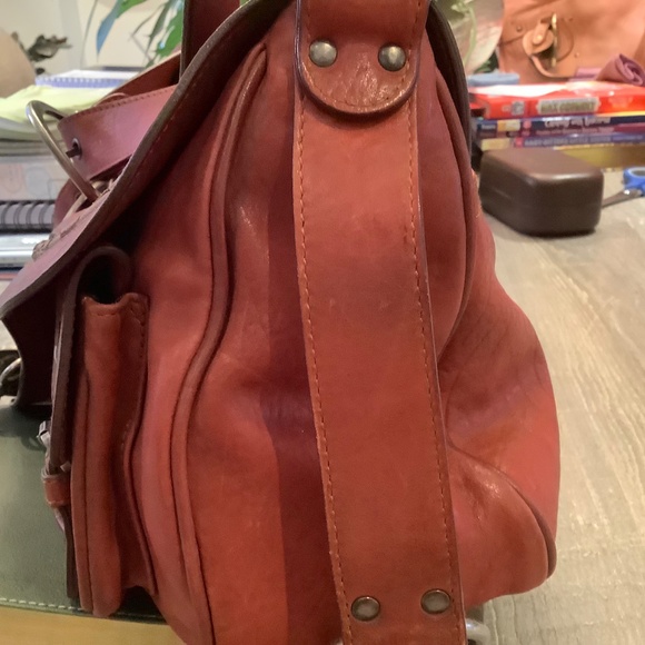 Christian Dior Gaucho Saddle Bag Leather Silver Coin Charm One Shoulder - Picture 3 of 14